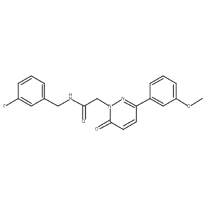 N-(3-fluorobenzyl)-2-[3-(3-methoxyphenyl)-6-oxo-1(6H)-pyridazinyl]acetamide结构式