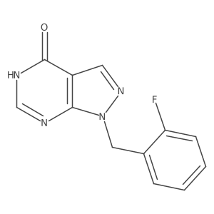 1-[(2-Fluorophenyl)methyl]-1H,4H,5H-pyrazolo[3,4-d]pyrimidin-4-one Structure
