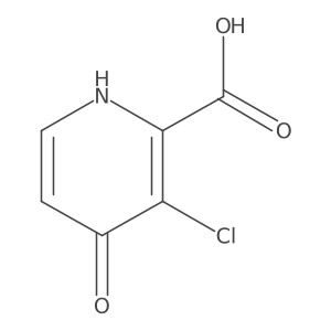 3-Chloro-4-hydroxypicolinic acid Structure