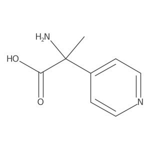 (alphaR)-alpha-Amino-alpha-methyl-4-pyridineacetic Acid Structure
