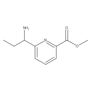 (R)-Methyl 6-(1-aminopropyl)picolinate结构式