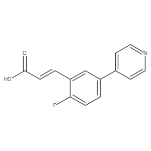 (e)-3-(2-Fluoro-5-(pyridin-4-yl)phenyl)acrylic acid Structure