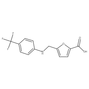 5-(((4-(Trifluoromethyl)phenyl)amino)methyl)furan-2-carboxylic acid Structure
