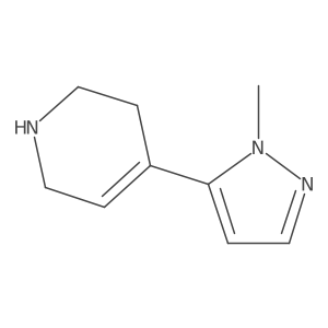 4-(1-methyl-1H-pyrazol-5-yl)-1,2,3,6-tetrahydropyridine Structure