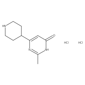 2-Methyl-6-(piperidin-4-yl)pyrimidin-4-ol dihydrochloride Structure