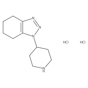 1-(piperidin-4-yl)-4,5,6,7-tetrahydro-1H-1,2,3-benzotriazole dihydrochloride结构式
