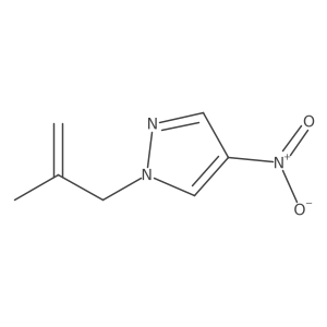 1-(2-Methylprop-2-enyl)-4-nitro-1H-pyrazole Structure