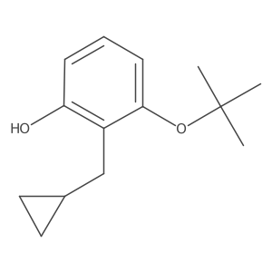 3-Tert-butoxy-2-(cyclopropylmethyl)phenol Structure