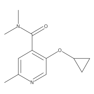 5-Cyclopropoxy-N,N,2-trimethylisonicotinamide结构式