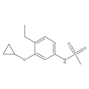 N-(3-Cyclopropoxy-4-ethylphenyl)methanesulfonamide结构式