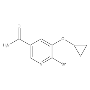 6-Bromo-5-cyclopropoxynicotinamide结构式