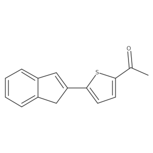 1-[5-(1H-Inden-2-yl)-2-thienyl]ethanone Structure