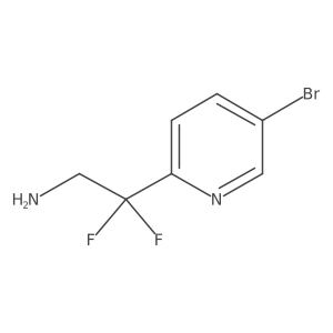 2-(5-Bromopyridin-2-yl)-2,2-difluoroethan-1-amine Structure