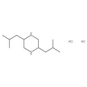 (2S,5S)-2,5-Diisobutylpiperazine dihydrochloride结构式