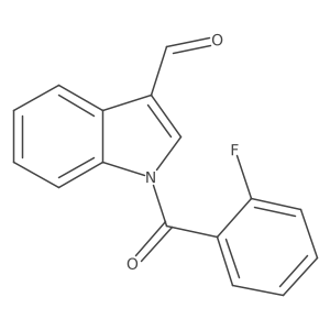 1-(2-Fluorobenzoyl)-1H-indole-3-carbaldehyde结构式