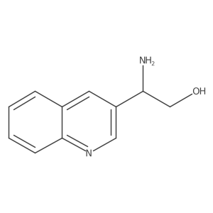 2-Amino-2-(quinolin-3-yl)ethan-1-ol结构式