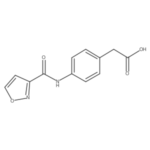 2-[4-(1,2-Oxazole-3-amido)phenyl]acetic acid Structure