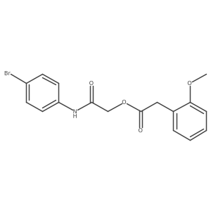 2-[(4-Bromophenyl)amino]-2-oxoethyl (2-methoxyphenyl)acetate Structure