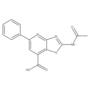 Thiazolo[4,5-b]pyridine-7-carboxylic acid,2-(acetylamino)-5-phenyl-结构式