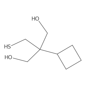 1,3-Propanediol, 2-cyclobutyl-2-(mercaptomethyl)-, cis-结构式