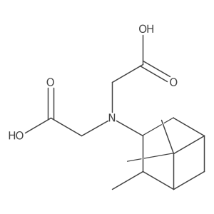 2-[Carboxymethyl-(2,6,6-trimethyl-3-bicyclo[3.1.1]heptanyl)amino]acetic acid Structure