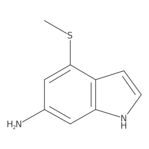 1h-Indol-6-amine,4-(methylthio)- Structure