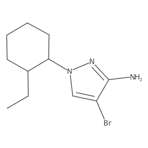4-Bromo-1-(2-ethylcyclohexyl)-1h-pyrazol-3-amine Structure