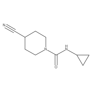 4-cyano-N-cyclopropylpiperidine-1-carboxamide Structure