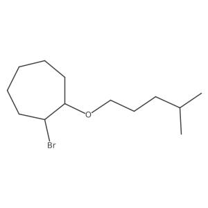 1-Bromo-2-[(4-methylpentyl)oxy]cycloheptane Structure