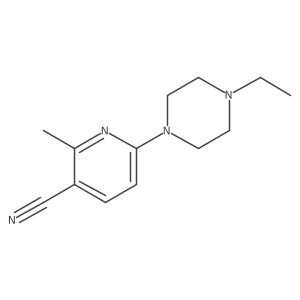 6-(4-Ethylpiperazin-1-yl)-2-methylnicotinonitrile Structure