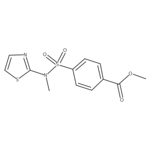 Methyl 4-[methyl(thiazol-2-yl)sulfamoyl]benzoate Structure