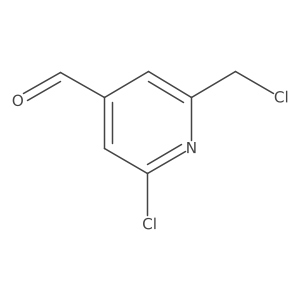 2-Chloro-6-(chloromethyl)isonicotinaldehyde Structure