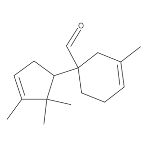 3-Methyl-1-(2,2,3-trimethyl-3-cyclopenten-1-yl)-3-cyclohexene-1-carboxaldehyde Structure