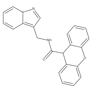 N-(pyrazolo[1,5-a]pyridin-3-ylmethyl)-9H-xanthene-9-carboxamide Structure