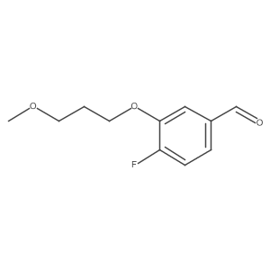 4-Fluoro-3-(3-methoxypropoxy)-benzaldehyde Structure
