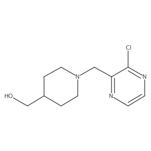 (1-((3-Chloropyrazin-2-yl)methyl)piperidin-4-yl)methanol结构式
