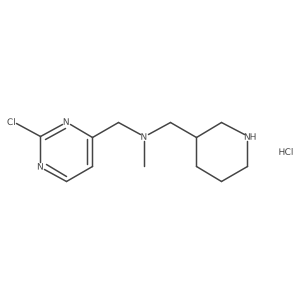 (2-Chloro-pyrimidin-4-ylmethyl)-methyl-piperidin-3-ylmethyl-amine hydrochloride结构式