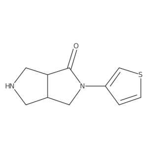 (3As,6Ar)-2-(Thiophen-3-Yl)Hexahydropyrrolo[3,4-C]Pyrrol-1(2H)-One结构式