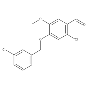 2-Chloro-4-((3-chlorobenzyl)oxy)-5-methoxybenzaldehyde Structure