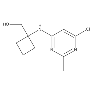 (1-((6-Chloro-2-methylpyrimidin-4-yl)amino)cyclobutyl)methanol Structure