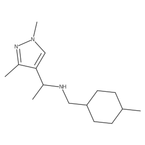 1H-Pyrazole-4-methanamine, I+/-,1,3-trimethyl-N-[(4-methylcyclohexyl)methyl]- Structure