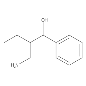 2-(Aminomethyl)-1-phenylbutan-1-ol结构式