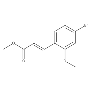 Methyl 3-(4-bromo-2-methoxyphenyl)prop-2-enoate结构式
