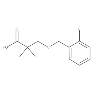 3-[(2-Fluorophenyl)methoxy]-2,2-dimethylpropanoic acid结构式
