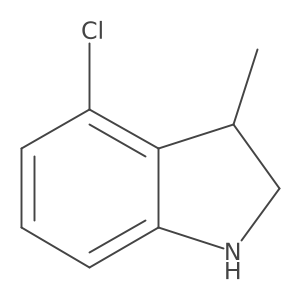 4-Chloro-2,3-dihydro-3-methyl-1H-indole Structure