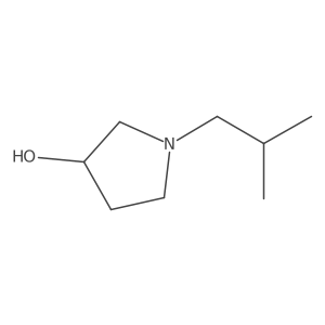 (3S)-1-(2-methylpropyl)pyrrolidin-3-ol结构式