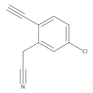 2-(5-Chloro-2-ethynylphenyl)acetonitrile结构式