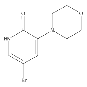 5-Bromo-3-morpholinopyridin-2-ol结构式