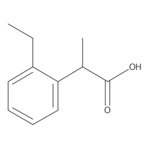 (2R)-2-(2-ethylphenyl)propanoic acid结构式