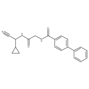 N-[2-[[Cyano(cyclopropyl)methyl]amino]-2-oxoethyl]-4-phenylbenzamide Structure